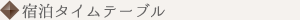 宿泊タイムテーブル